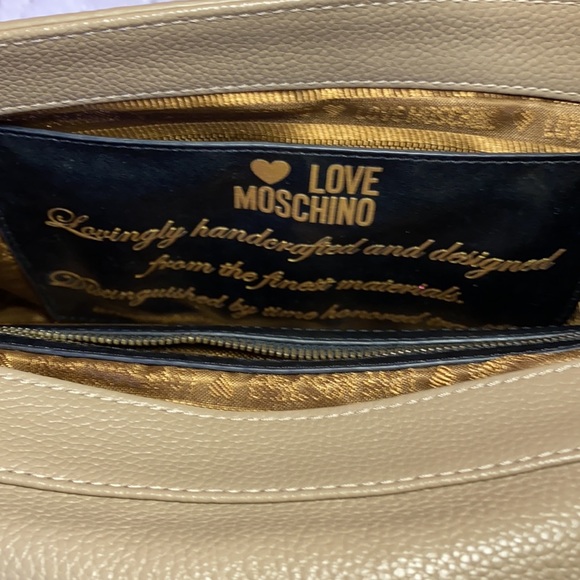 Love Moschino Leather Shoulder Bag with Removable Charms - Picture 8 of 10